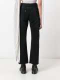 cropped flared jeans