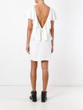 draped back dress