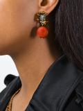 resin pendant clip on earrings