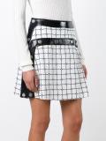 plaid A-line skirt