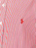 button-down striped shirt
