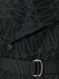 belted sleeveless coat 