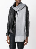 contrast border scarf