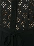 embellished panel shirt dress