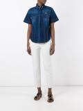 shortsleeved denim shirt
