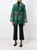 oversized belted jacket