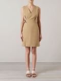 v-neck A-line dress