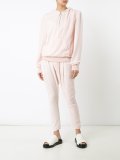 zipped neck hoodie 