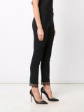lace detail skinny trousers