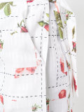 rose print wrap trousers