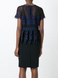 cut-off detailing sheer blouse
