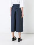 pleated tie waist short trousers