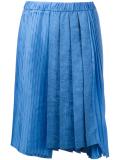 asymmetric pleated skirt