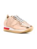 metallic panelled sneakers