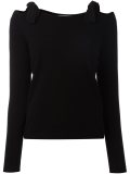 lace-up shoulders pullover