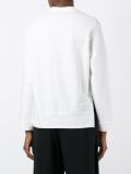 glitter stripe detail sweatshirt