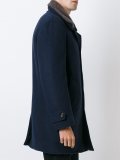 contrast collar coat