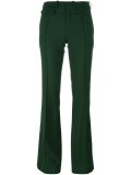 fitted flared trousers