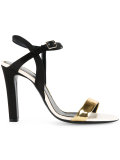 gold strap heeled sandals