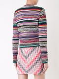 V-neck striped cardigan