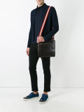 striped strap messenger bag 