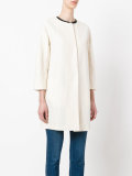 collarless coat