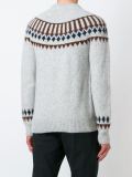 neck intarsia jumper