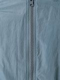 ruched-sleeve bomber jacket