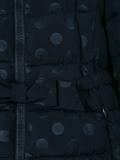 polka dot padded coat