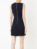 pleated mini dress