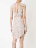 embellished  scallop hem dress