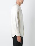 v neck button down shirt