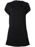 gathered back mini dress