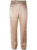 satin cropped pants 