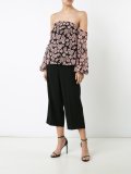 floral print off-shoulder blouse