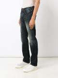 faded tapered jeans