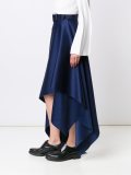 'Eliose'不對稱垂褶中長裙