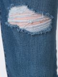 distressed raw hem jeans