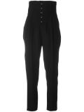 high-waisted trousers