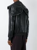 zipped hood jacket 
