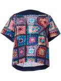 patchwork quilted T-shirt