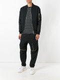 multi zipped track pants 