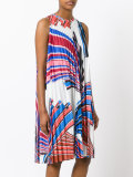 printed pleated dress