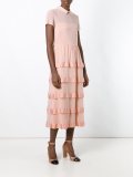 semi sheer layered dress