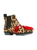 animal print Chelsea boots