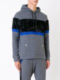 striped texture hoodie