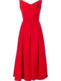 pleated bustier dress