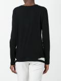 slashed hem jumper