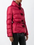 mink fur pom-pom puffer jacket 