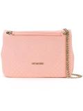 embossed shoulder bag